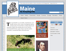 Tablet Screenshot of maineanencyclopedia.com